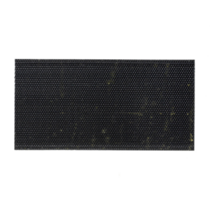 Black propolis trap mat with textured grid surface used in beehives to collect propolis from bees.